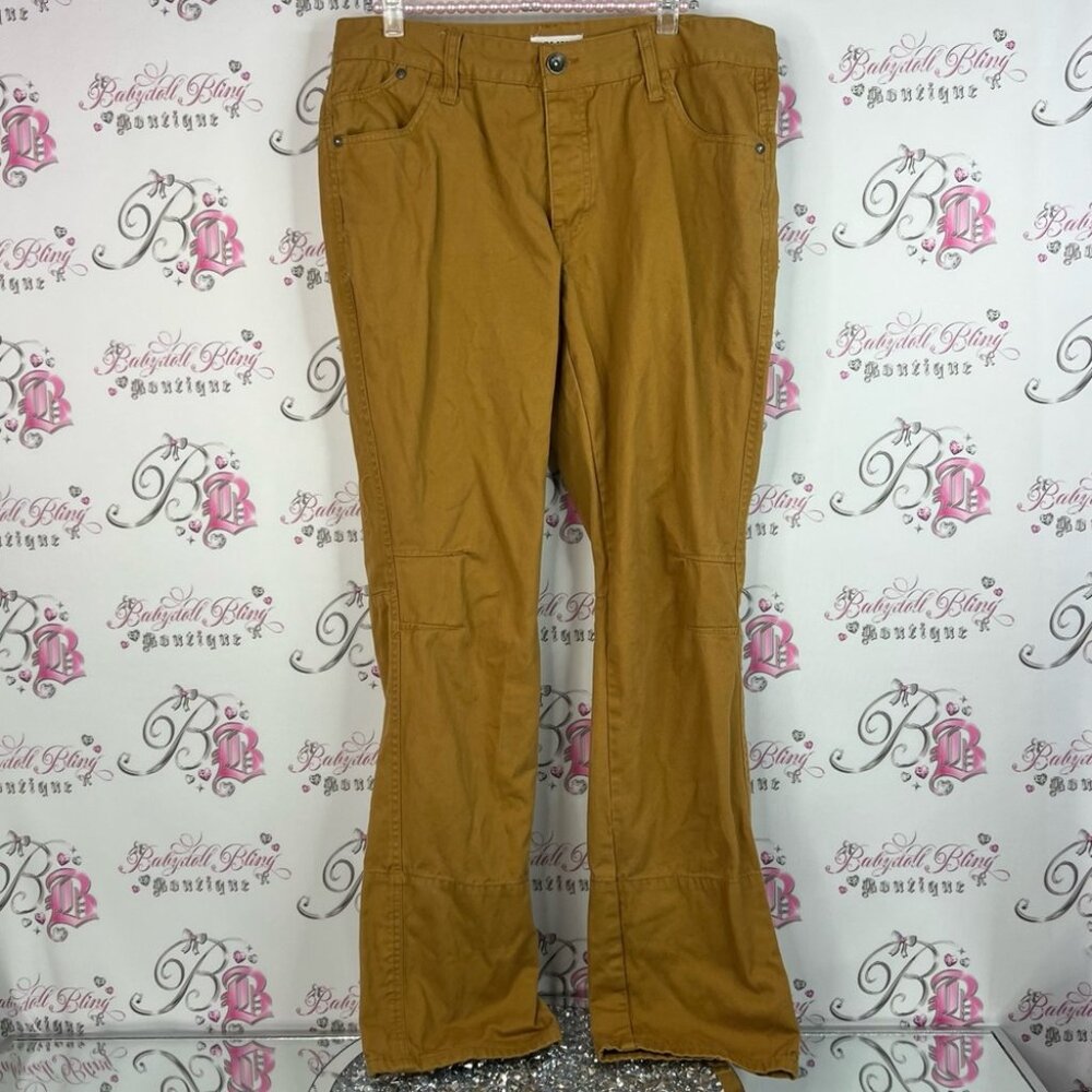 Urban Heritage pants cargo work style pants brown Tan Slim Pants